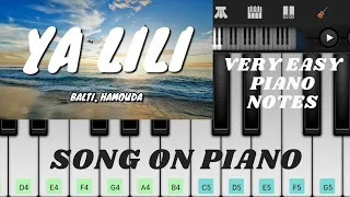 ya lili ya lila song piano tutorial | Balti | Hamouda | Arabic song | Tik Tok | copyhell | YouTube