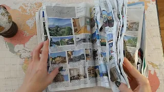 ASMR Crinkly Paper Page Turning • Water Damaged Magazine • No Talking