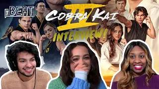 Why does Xolo Maridueña kiss Mary Mouser awkwardly in COBRA KAI?