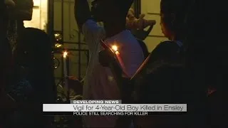 Vigil for 4-year-old boy killed in Ensley