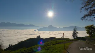 4K Autumn at Mostelegg Schwyz  SWITZERLAND スイス アルプス山脈