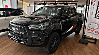 2023 Toyota Hilux GR-Sport Black Color | exterior and interior details | walkaround in 4k