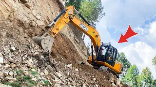 Excavator Operator Clears Massive Landslide | Incredible Operator Skills | Excavator Planet | JCB