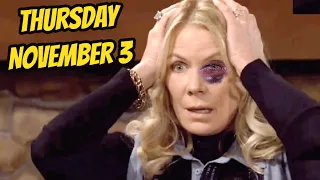 B&B 11-3-2022 || CBS The Bold and the Beautiful Spoilers Thursday, November 3