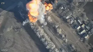 Russian Tank Turret Blasted Sky High