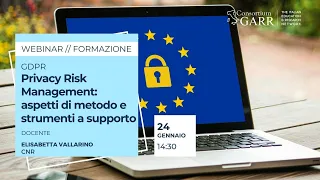 Privacy Risk Management: aspetti di metodo e strumenti a supporto