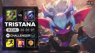 Tristana vs Zeri ADC - KR Challenger - Patch 14.11 Season 14