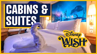 Disney Wish Stateroom and Suite Tours - Including the Royal and Tower Suites