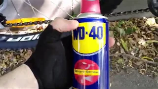 Как смазать велосипед WD-40?