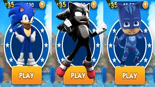 Subway Surfers Sonic Boom vs Sonic Dash Movie Dark Sonic vs Tag with Ryan Pj Masks - All Characters