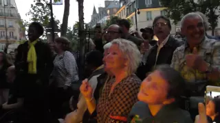 LIVE "Hey Jude" - (Beatles Cover Reprise) Street Musicians, Band, Buskers, Paris, France, 2016