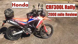 Honda 2021 CRF300L Rally 2000 Mile Review