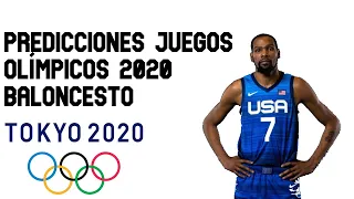 Predicciones Juegos Olimpicos Tokio 2020 baloncesto