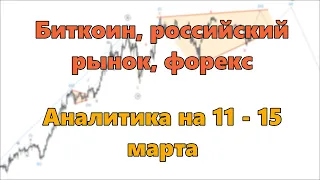 Биткоин, российский рынок, форекс. Аналитика на 11 - 15 марта
