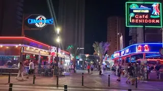 BENIDORM WARNING It's 2am The Square & Strip Nightlife.......