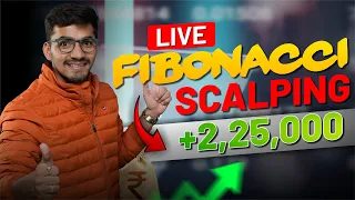 Live Fibonacci Scalping: Turning ₹2,25,000 Profit in Nifty Trading 📈