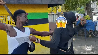 Machete prank in Jamaica  Gone wrong😭😭