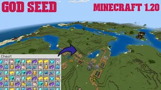 [God seed] 🔥 Good minecraft 1.20 seed for bedrock edition