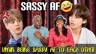 VMin Being Sassy AF To Each Other REACTION | COUPLES REACTION | Curtis & Elena TV