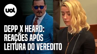 Julgamento Johnny Depp x Amber Heard  veja as reações na sala após a leitura do veredito