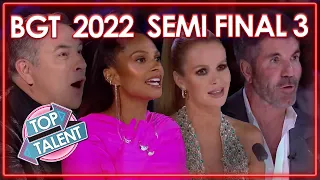 ALL 2022 BRITAIN'S GOT TALENT SEMI FINAL EPISODE 3 | Top Talent