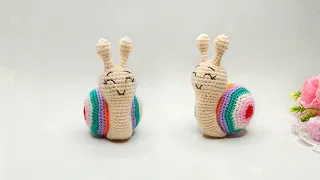 Simple and fast 👍 Crochet crochet snail / Amigurumi toy🌈