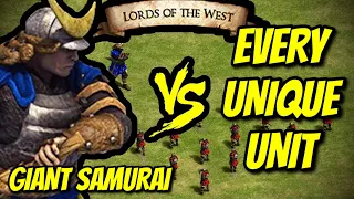GIANT SAMURAI vs EVERY UNIQUE UNIT | AoE II: Definitive Edition