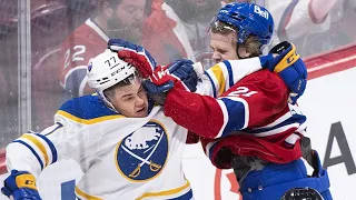 Rough stuff from the buffalo Sabers vs Montreal Canadiens game (2022 NHL)