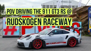 Driving the 2023 Porsche 911 GT3 RS (992) on Rudskogen racetrack - POV experience with GREAT SOUND!