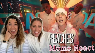 Justin Bieber - Peaches ft. Daniel Caesar, Giveon REACTION - MOMS REACT