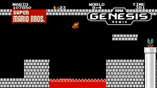 Super Mario Bros Castle theme Sega Genesis remix (Sonic 1 version)