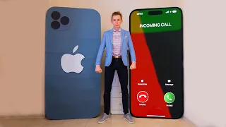 The World's Largest iPhone 15 Pro Max Incoming Call