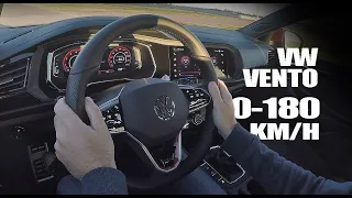 VW Vento / Jetta GLI aceleración 0-180 km/h - Launch Control (video crudo)