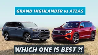 2024 Toyota Grand Highlander vs 2024 Volkswagen Atlas – ULTIMATE 3 Row Family SUV !