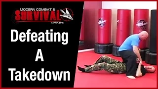 Self Defense Tips: Close Combat Ground Fighting - Defeating A Takedown - Modern Combat and Survival