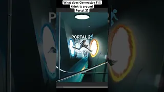 Photoshop Ai completes: Portal 2 Cover Art [Generative Fill]