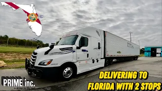 Delivering To Florida With 2 Stops 🐊 🌴 ☀️| Prime INC.