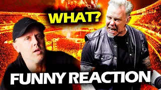 JAMES HETFIELD REACTION WHEN HE DOESN'T REALIZE HE MADE A MISTAKE LIVE #METALLICA