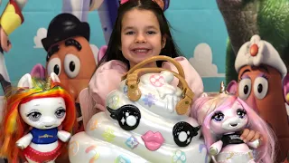 DIY Slime Maker Surprise Bag Pooey Puitton#Огромная Сумка Сюрприз С Лизунами От Единорожек