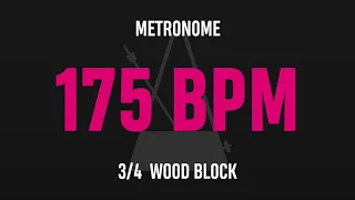175 BPM 3/4 - Best Metronome (Sound : Wood block)