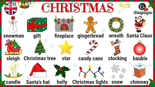 Christmas Vocabulary in English with pictures