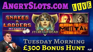 £300 SLOTS BONUS HUNT - Tuesday morning Livestream with Angry Slots