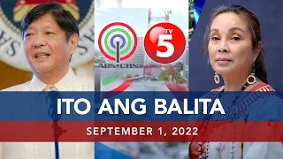 UNTV: Ito Ang Balita | September 1, 2022