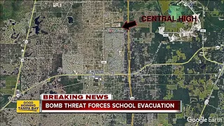 Students evacuated after second bomb threat in two days at Central High School in Hernando Co.