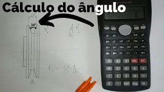 Cálculo do ângulo com a calculadora científica