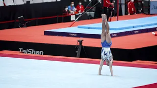 Minami Kazuki (JPN) Floor Exercise - 2021 World Championships - Podium Training