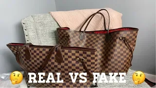 REAL VS FAKE LOUIS VUITTON NEVERFULL// CRAZY RESULTS// MUST WATCH :)