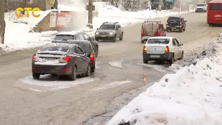 Прорвало водопровод на Щорса