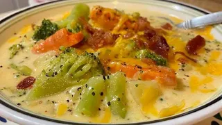 Amazing Broccoli & Potato Cheese Soup | How To Make