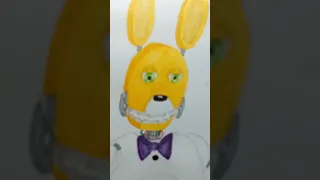 Рисуем арт Спрингбонни (часть 2) #рекомендации #fnaf #shors #фнаф #edit #springbonnie #art